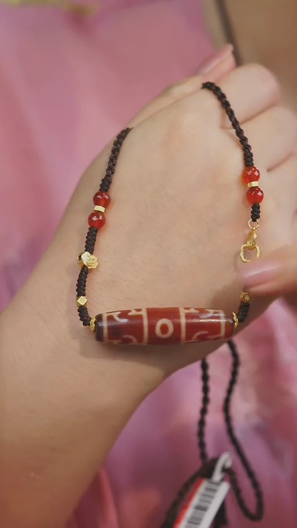 【闪购商品】玛瑙/玉髓项链未镶嵌多样性发其一（三眼莲）