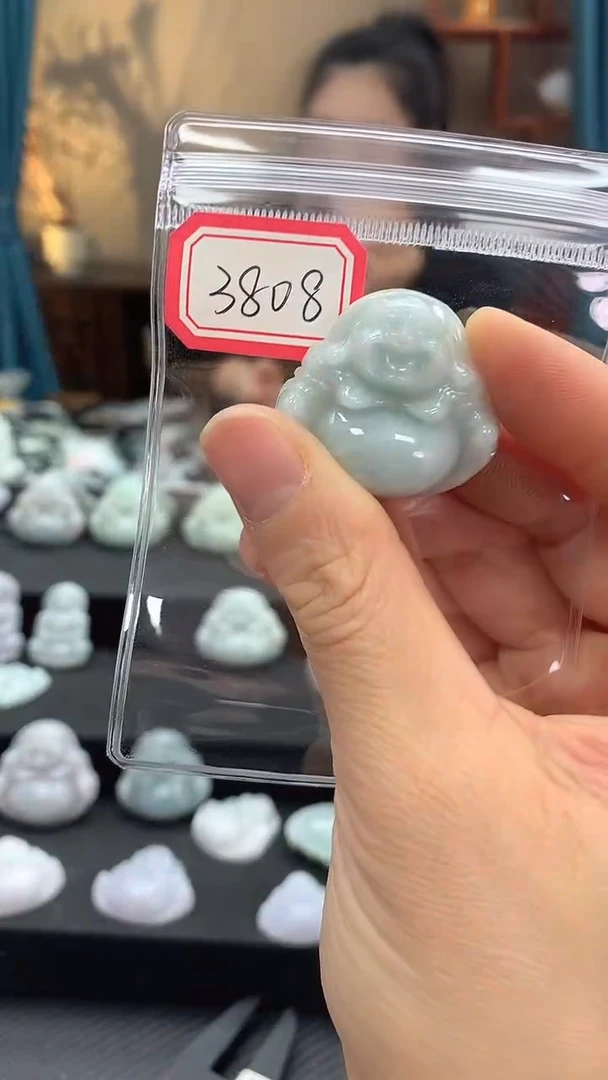 颈饰未镶嵌翡翠佛公3808