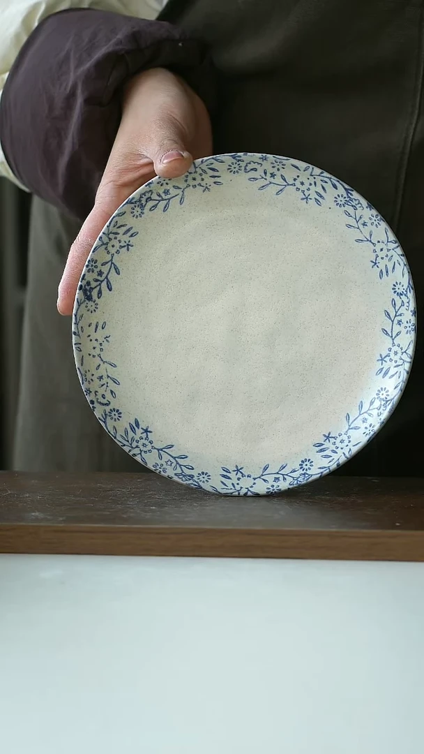 【闪购商品】陶瓷繁花早餐盘@4-2@