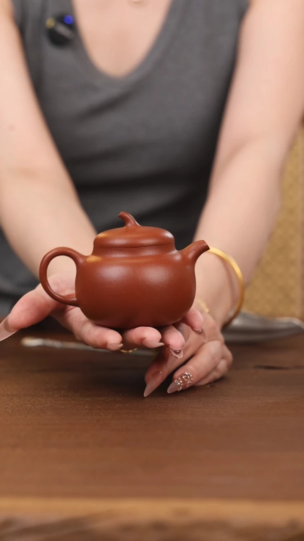 茶壶紫砂馬**朱泥 茄瓜