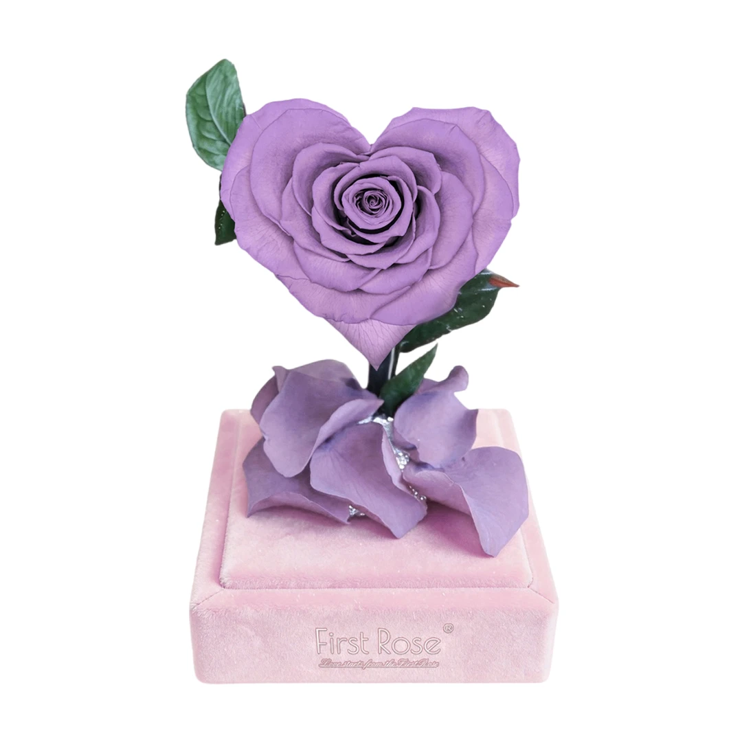 First Rose高端轻奢真花永生花情人节礼物生日心形玫瑰永生花礼盒