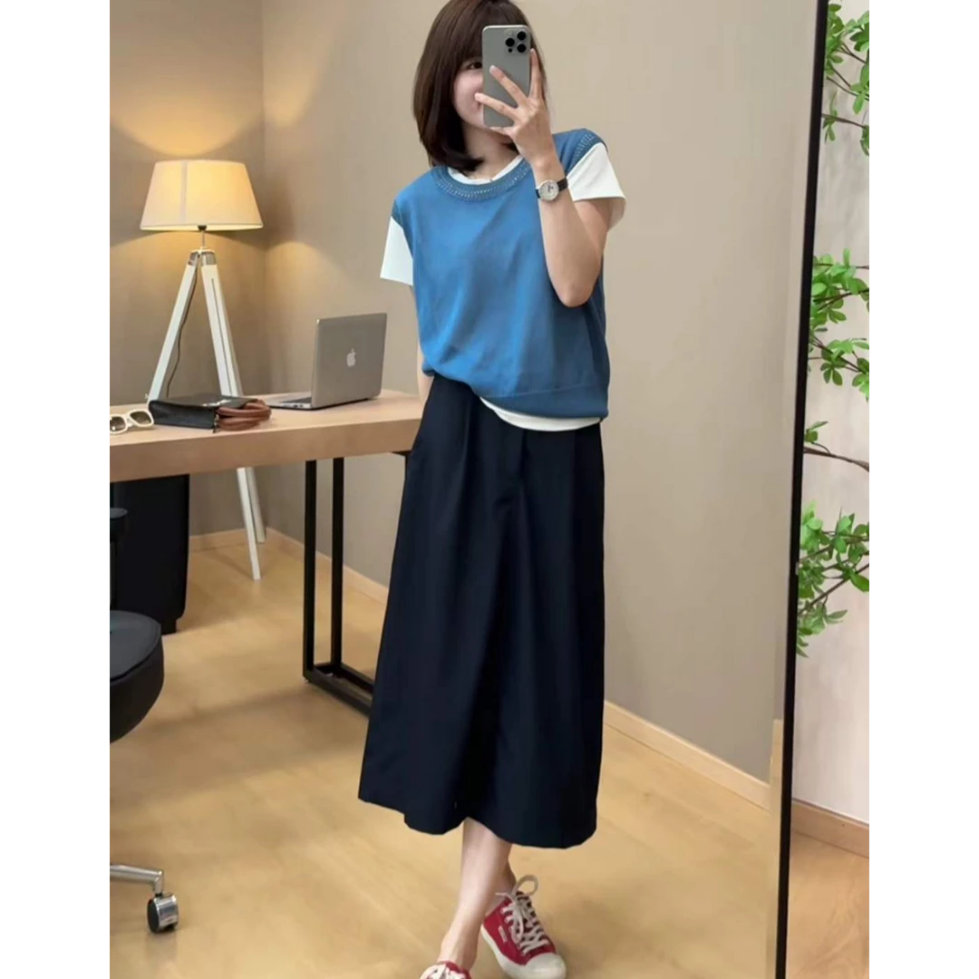 TY5 【镂空马甲】氛围感简约高级镂空马甲（衣长55）