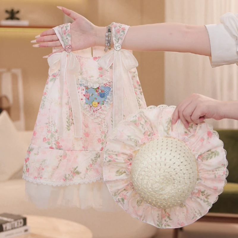 女童新款无袖女度假风可爱少女夏季童装甜美连衣裙薄款SL0236