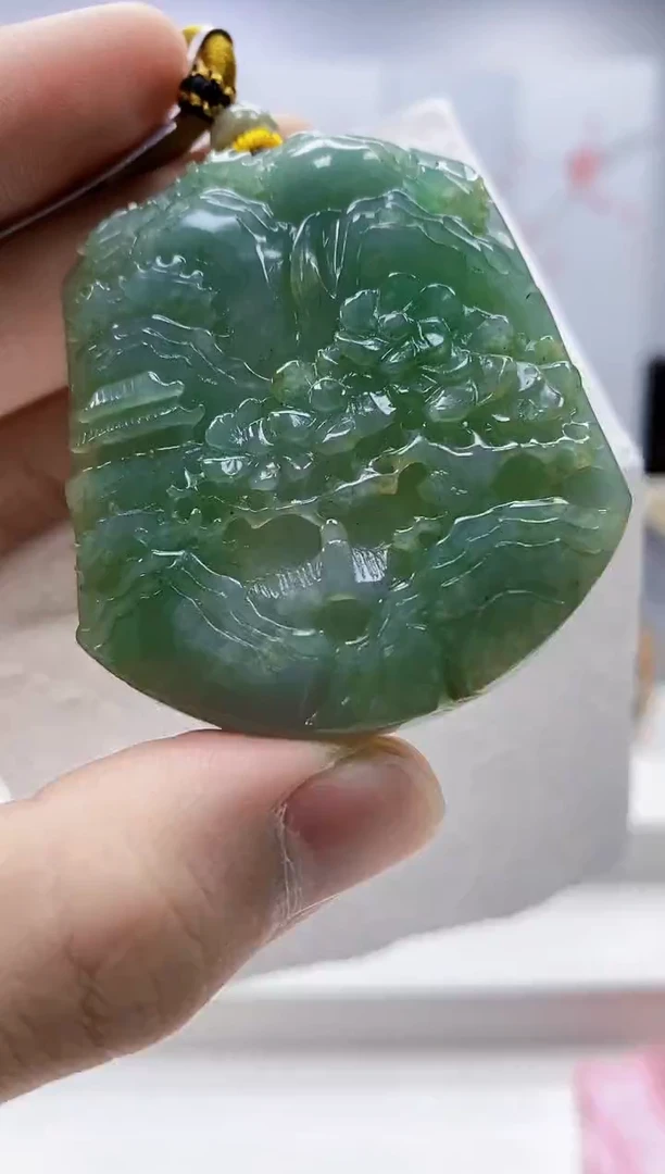 未镶嵌定制翡翠4688bb-毛货挂件17