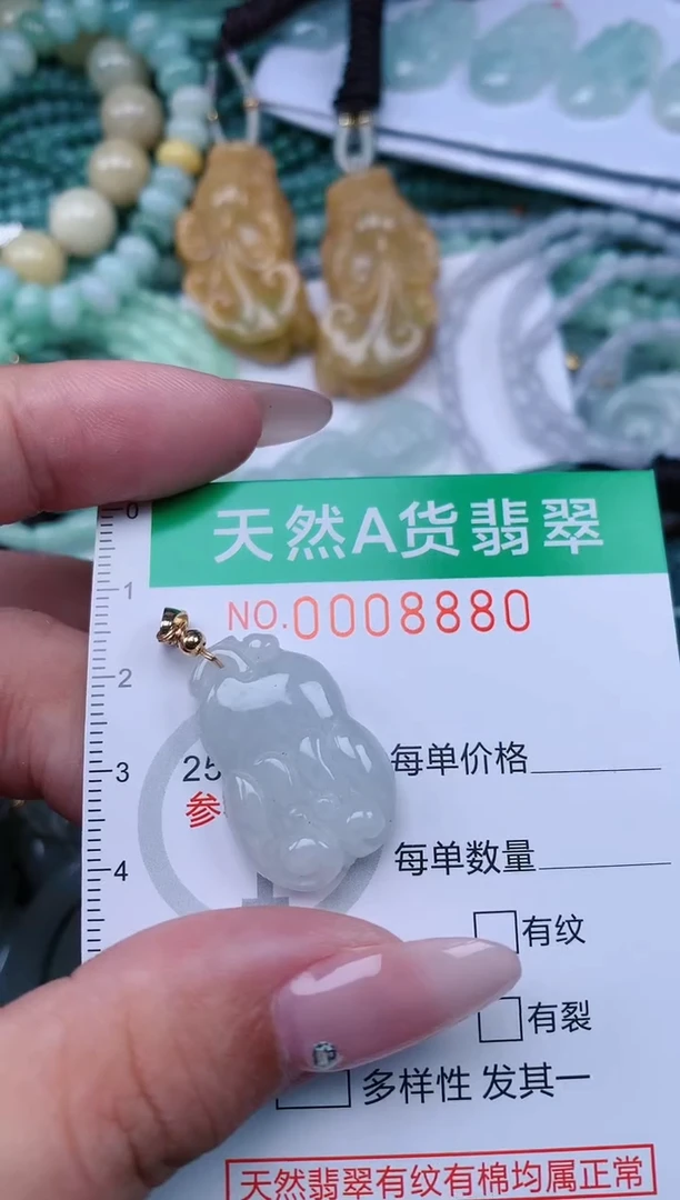 翡翠未镶嵌颈饰.0008880