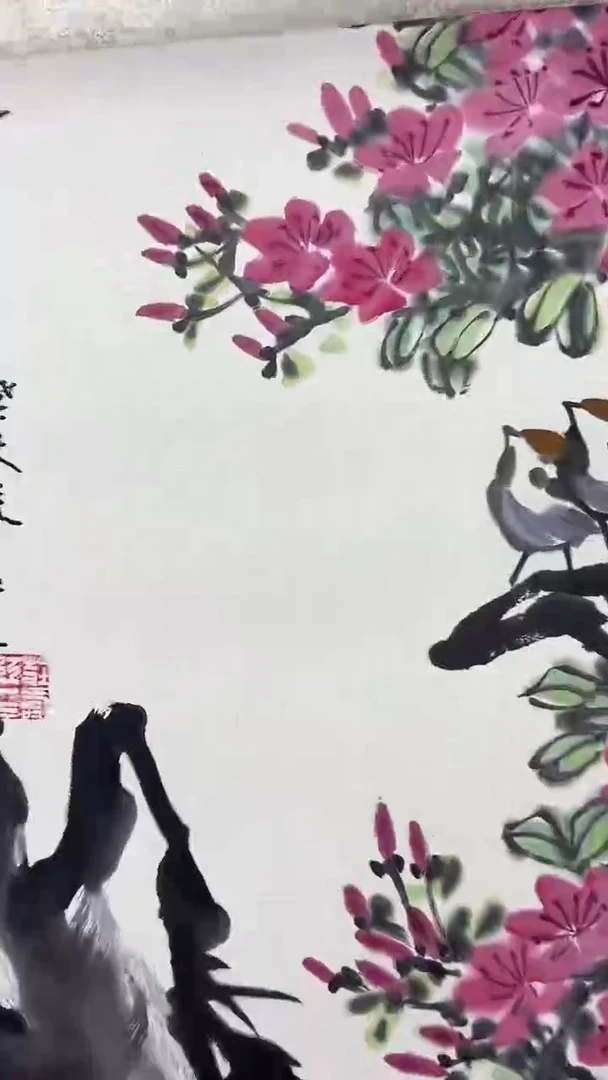 国画庄寿红-2.7平尺-花鸟国画