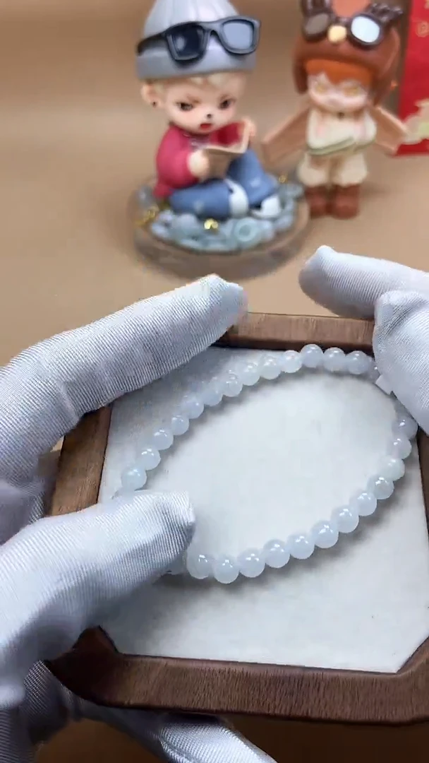 【闪购商品】翡翠手串未镶嵌天然翡翠A货F35