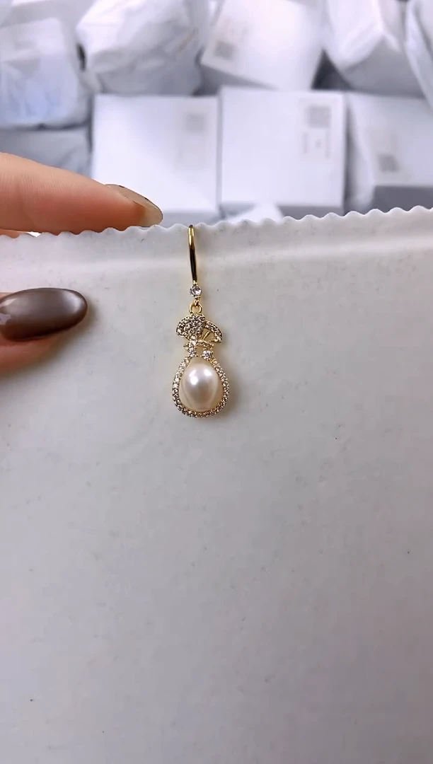 未镶嵌耳饰淡水珍珠ed1060