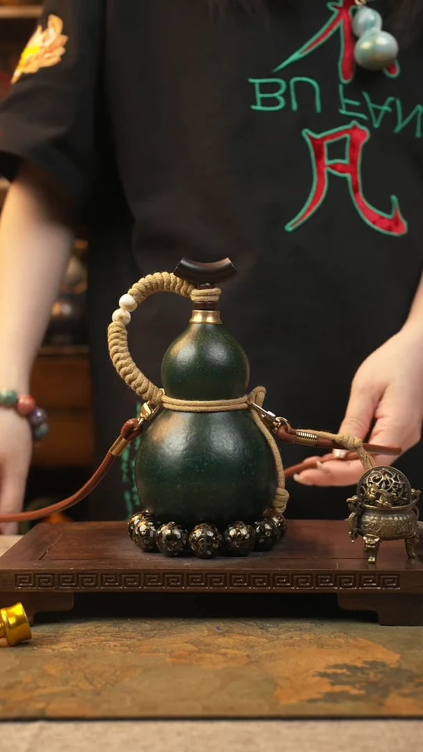 052大漆酒葫芦一物一拍