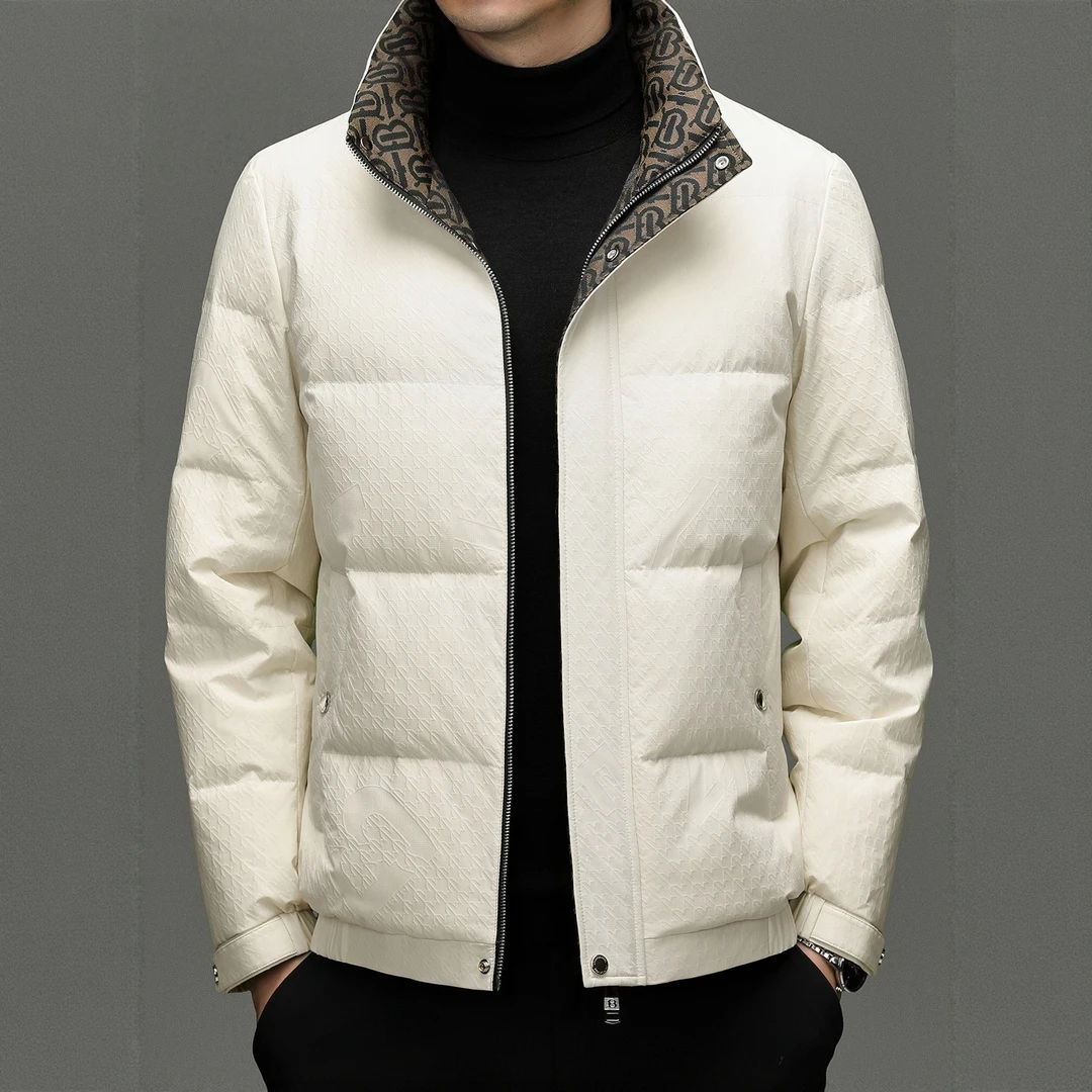 短款羽绒服男士冬季新款加厚保暖防寒上衣潮流休闲立领外套男