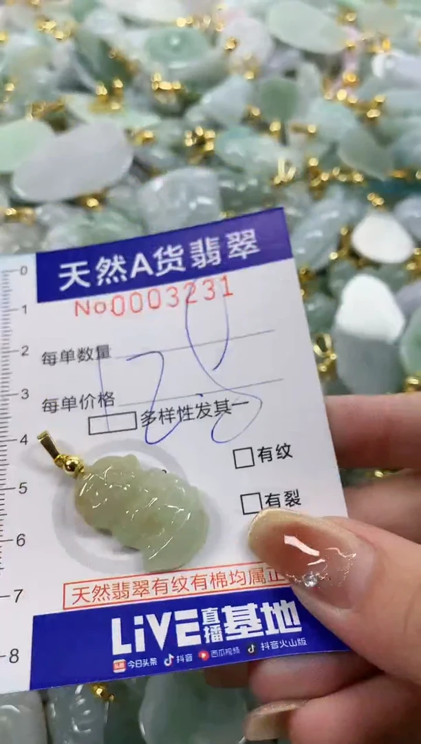 颈饰未镶嵌翡翠天然A货翡翠