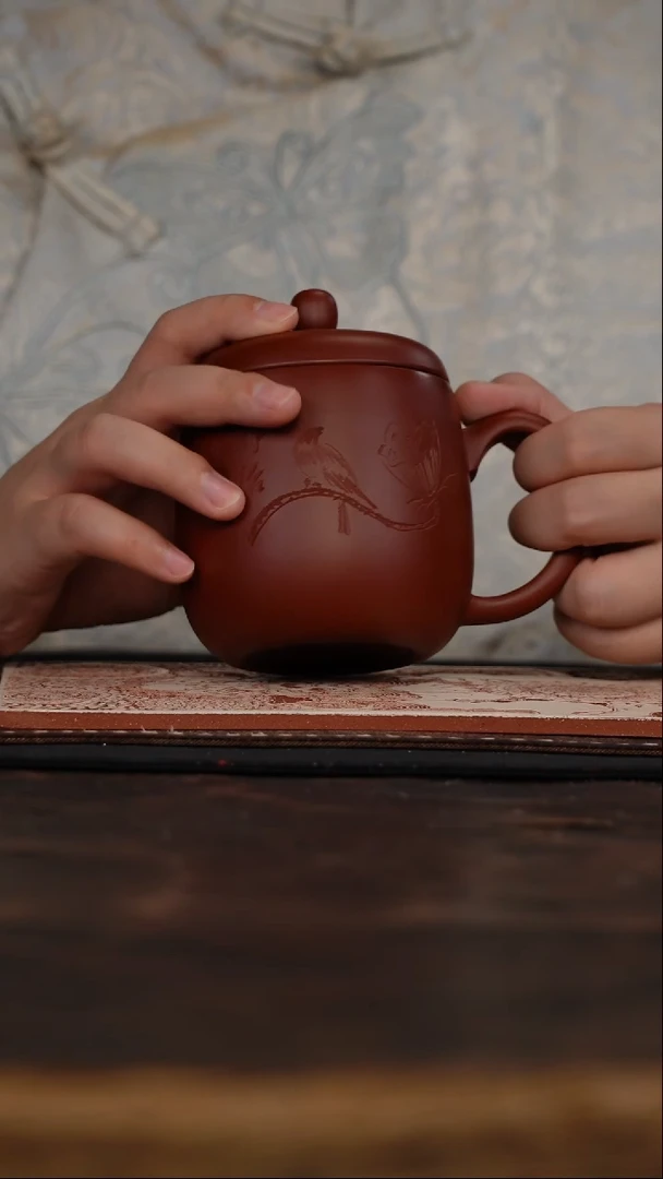 茶杯紫砂福利紫砂静悟盖杯
