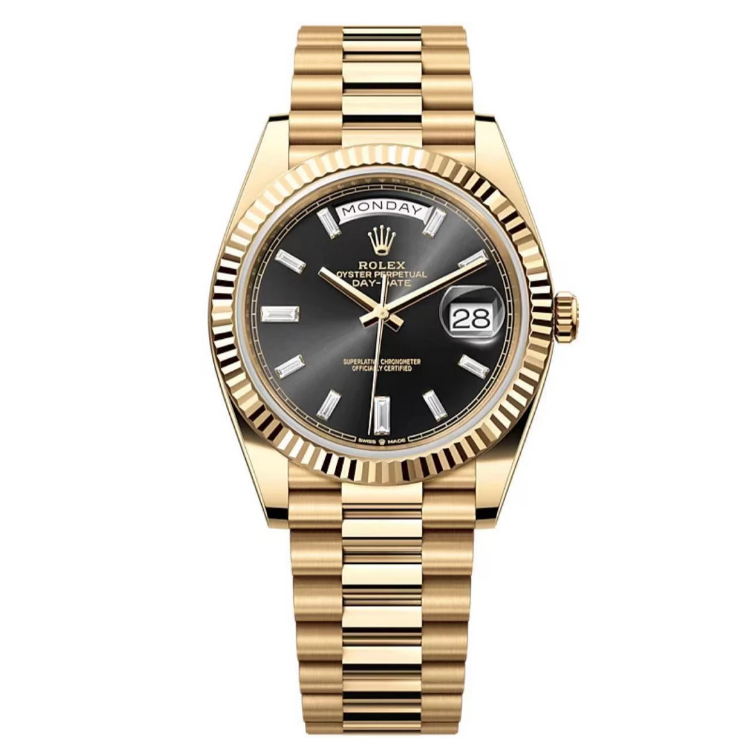 99新 Rolex/劳力士 黑冰糖星期日历型228238/40mm/2022-1-10全套