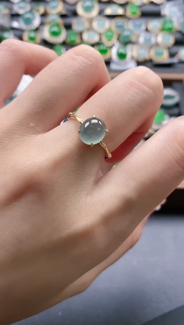 【闪购商品】翡翠戒指银S925镶嵌51511