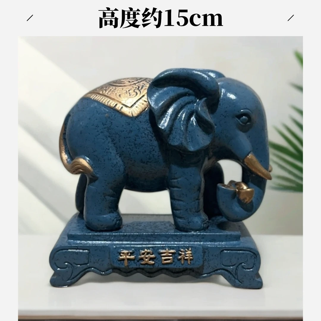 (22)欧式复古大象摆件（孤品）