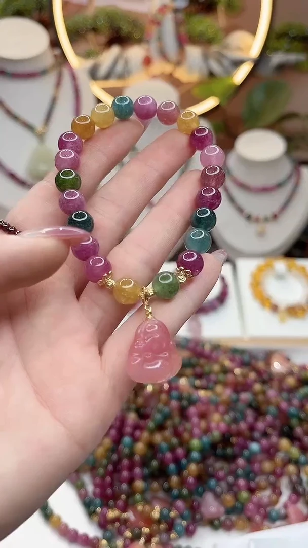 手链未镶嵌碧玺碧玺佛公手链