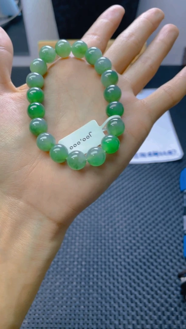 未镶嵌定制翡翠珠串