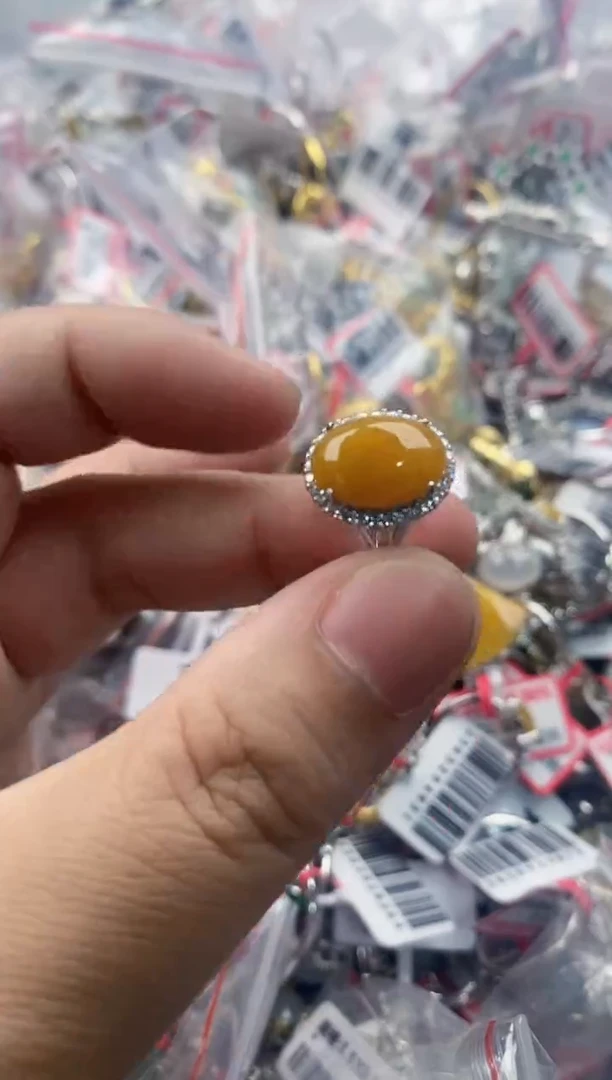 银S925镶嵌戒指翡翠444    8