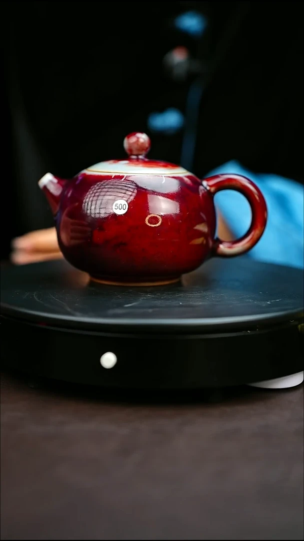 500#原矿钧瓷炉钧釉西施壶