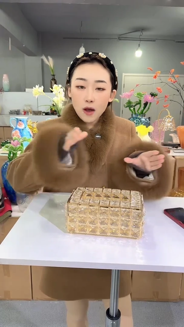 琉璃盛泰花瓶花器晚W-13