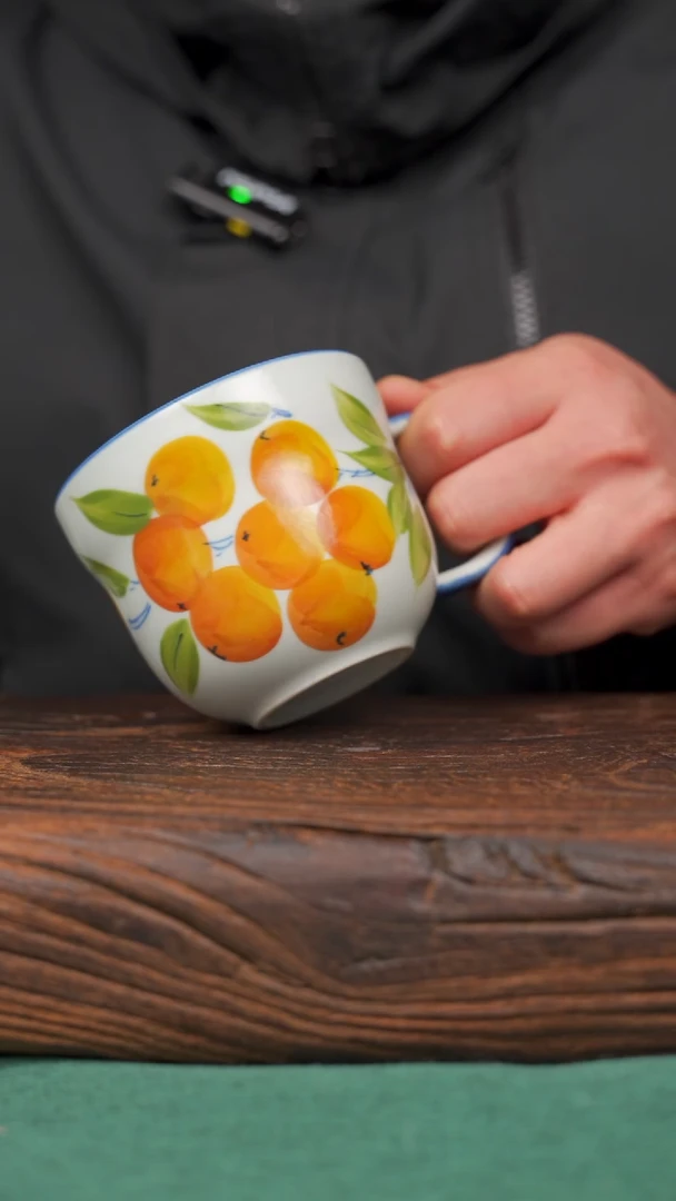 【闪购商品】瓷片78寻一缕瓷香杯釉下手工手绘瓷器