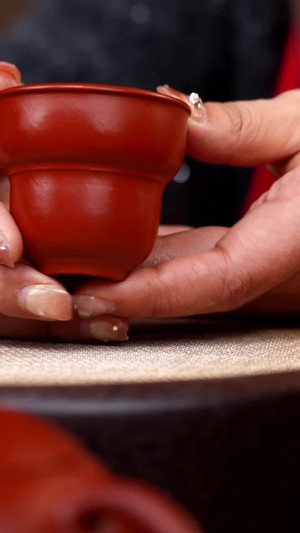 【闪购商品】紫砂茶壶朱泥葫芦杯