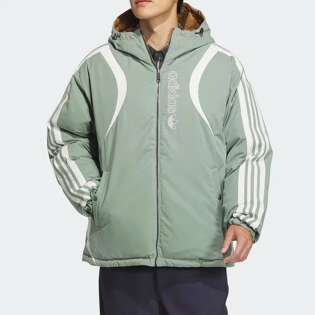 adidas/阿迪达斯三叶草男子新款双面穿短款保暖羽绒服JD3752 #HN