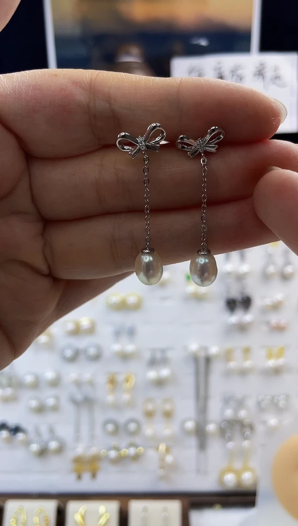 合金耳饰淡水珍珠98