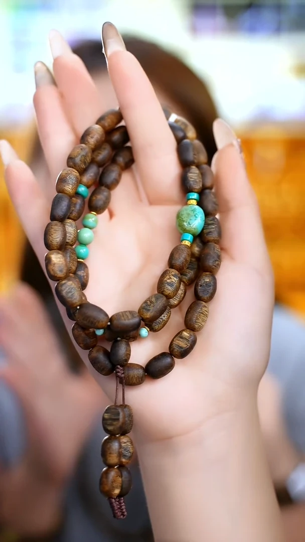 手串沉香DIY白棋留疤多圈多样性发一条