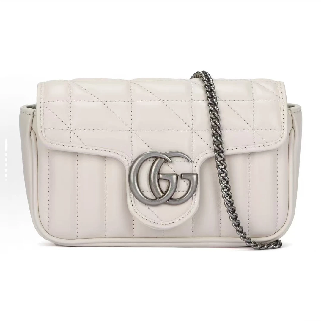 99新 GUCCI/古驰 马蒙 银扣 mini