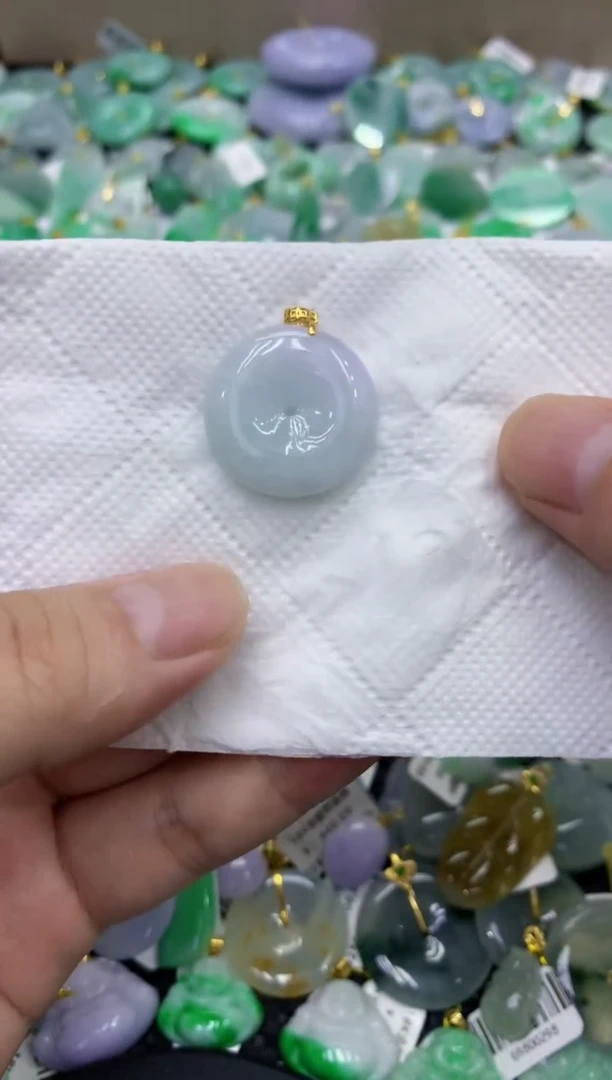 颈饰未镶嵌翡翠天然缅甸翡翠A货