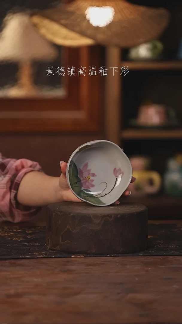 陶瓷景德镇高温釉下手绘陶瓷352