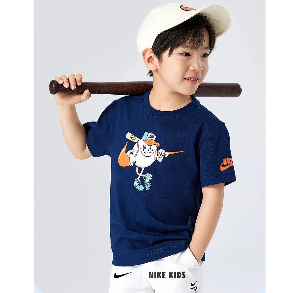 NIKE/耐克小童运动休闲夏季印花圆领儿童短袖卡通T恤NKB-TE-M903