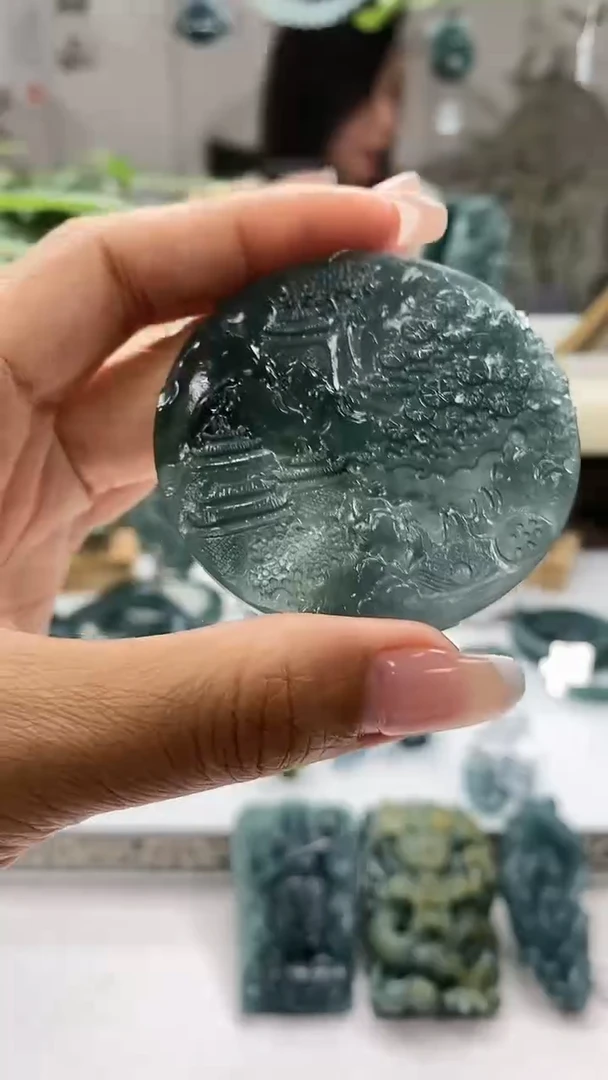 定制翡翠未镶嵌翡翠毛货不退不换5.24