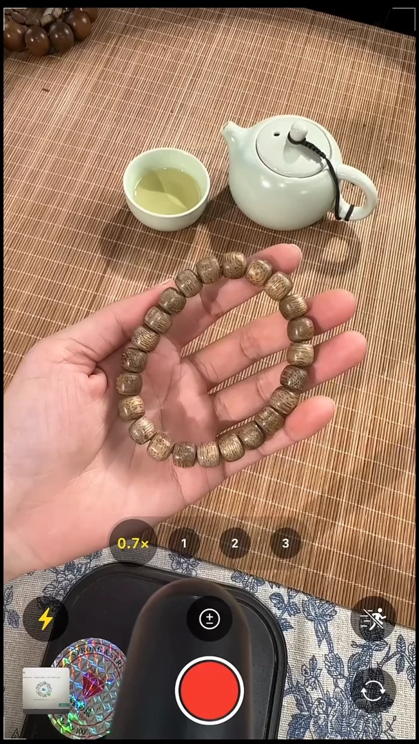 沉香手串柬埔寨沉香鼓珠手串
