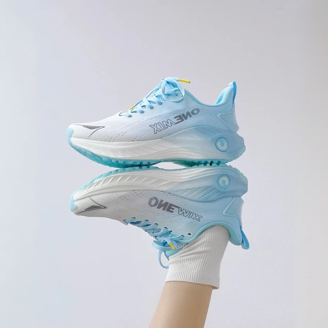 【双层避震】ONEMIX玩觅跑步鞋缓震透气专业爽跑鞋网面运动鞋轻便