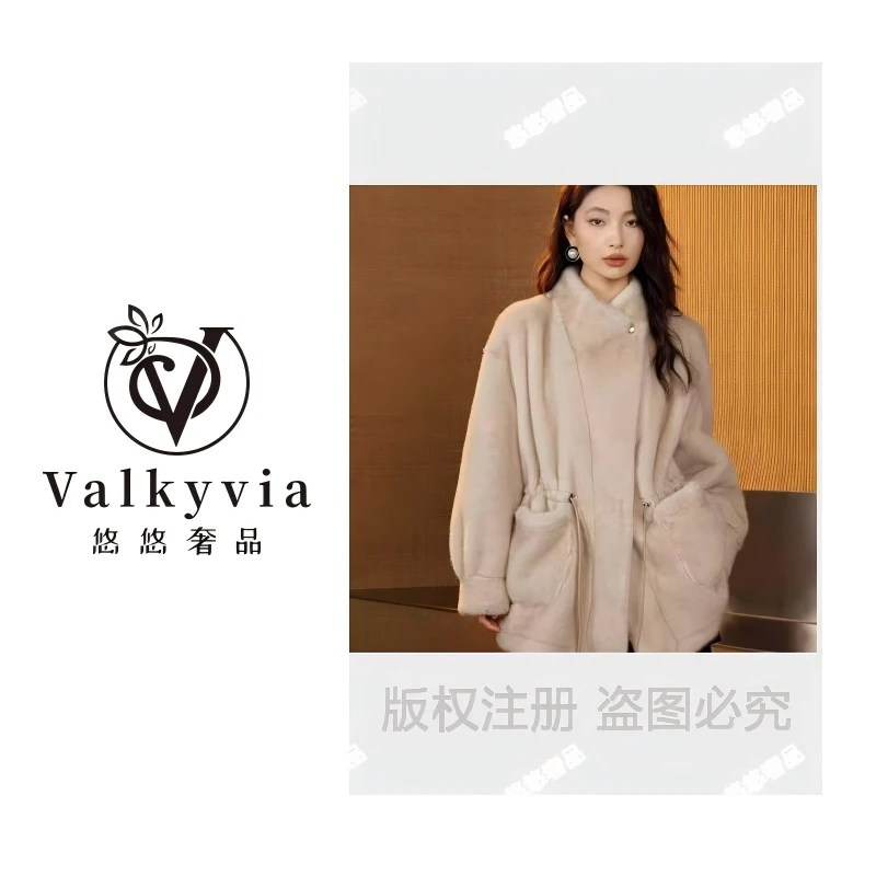 【Valkyvia/悠悠奢品】插肩袖极简风中长款-25006