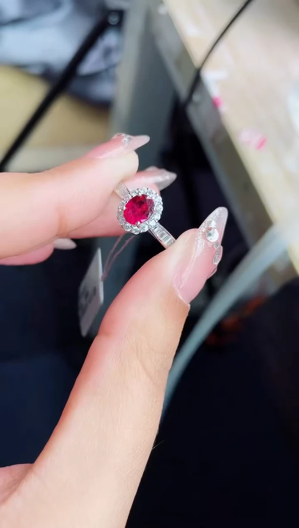 【闪购商品】碧玺戒指银S925镶嵌戒指