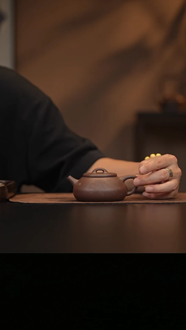 允禾斋 紫砂壶 福瓢 紫泥