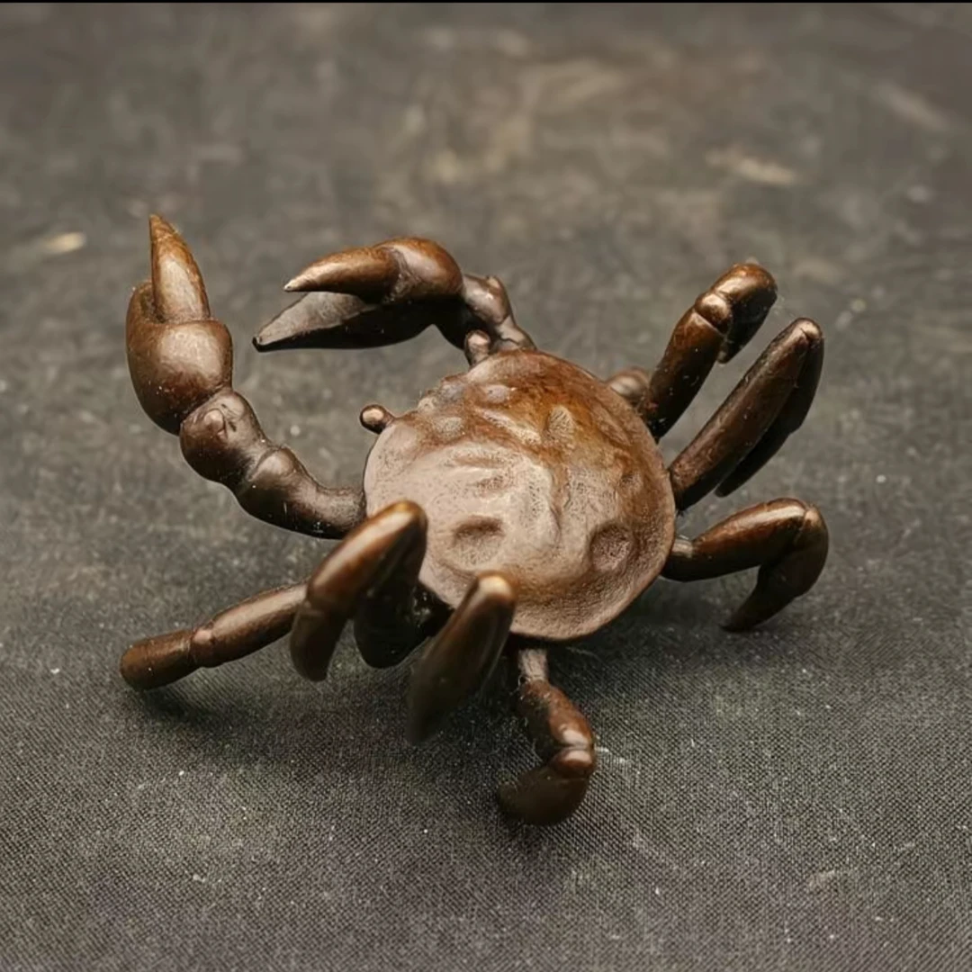 【沾沾喜器】螃蟹盖置八方来财茶道茶艺的茶宠