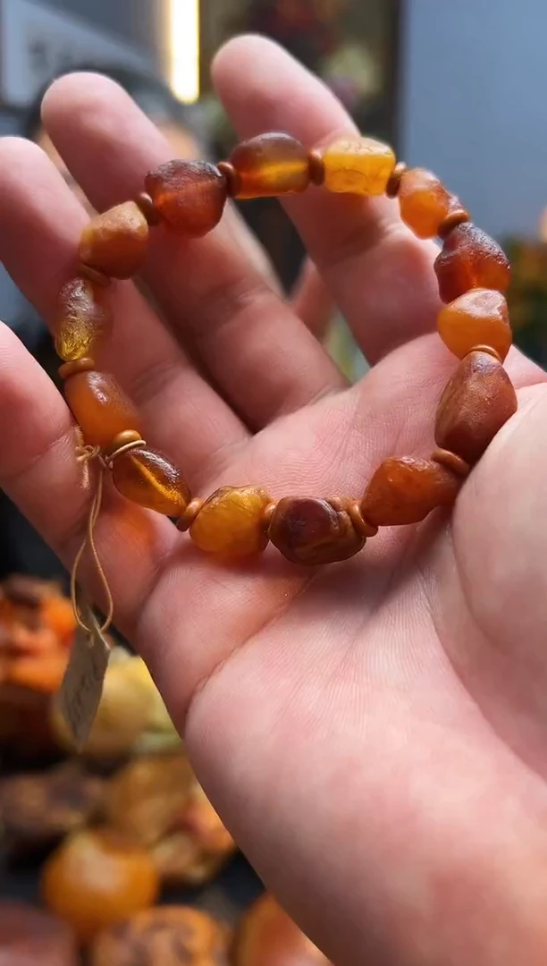 手链琥珀未镶嵌手串