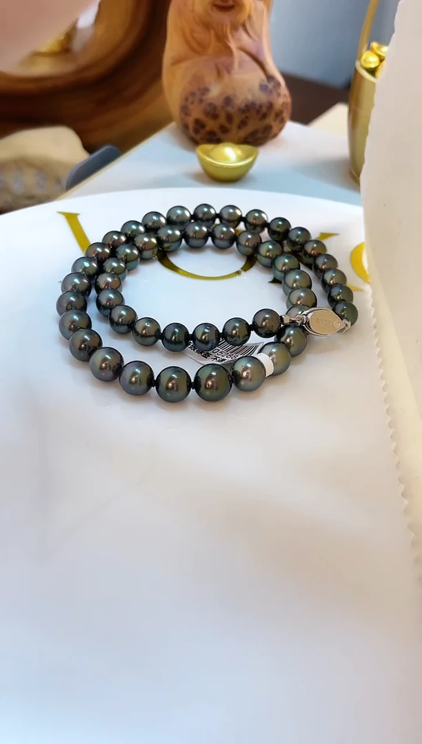 银S925镶嵌颈饰海水珍珠8-10.4mm