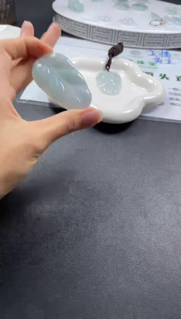 未镶嵌挂件翡翠叶子多样性发一件