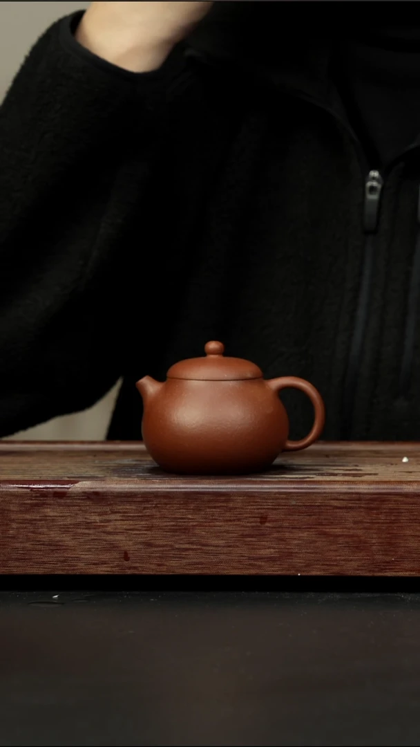 茶壶紫砂红降坡 文旦