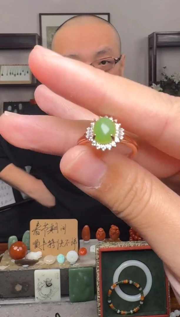 【闪购商品】和田玉挂件银S925镶嵌2209 多样性发其一