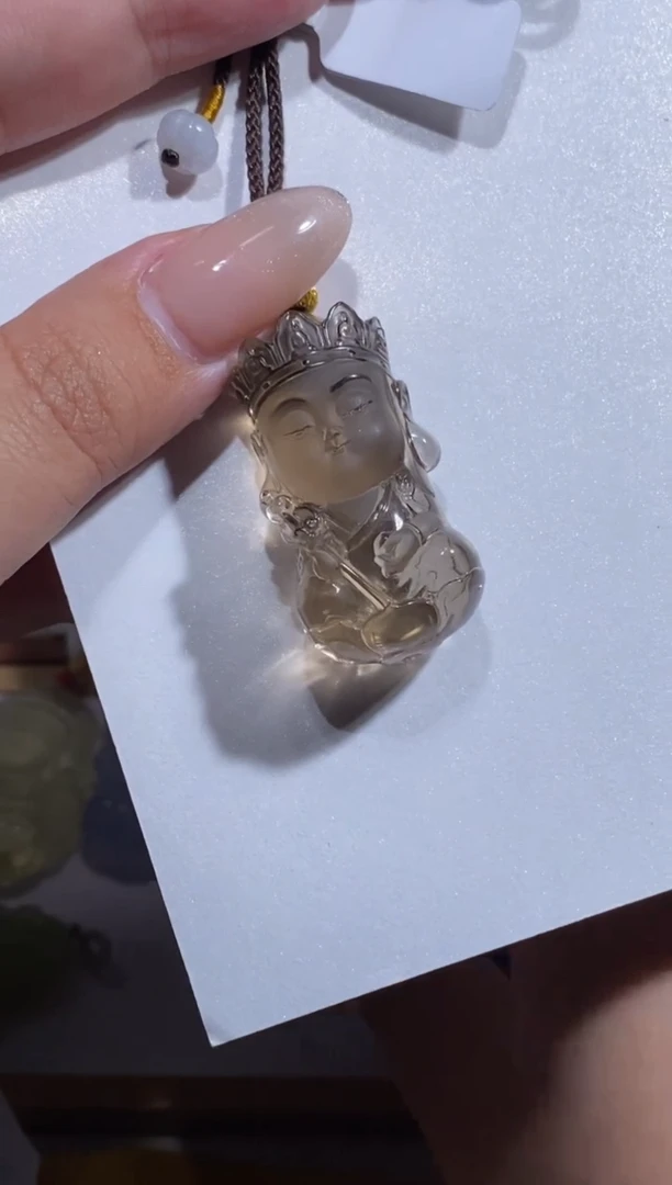 未镶嵌颈饰水晶大**长地藏王菩萨宝宝佛