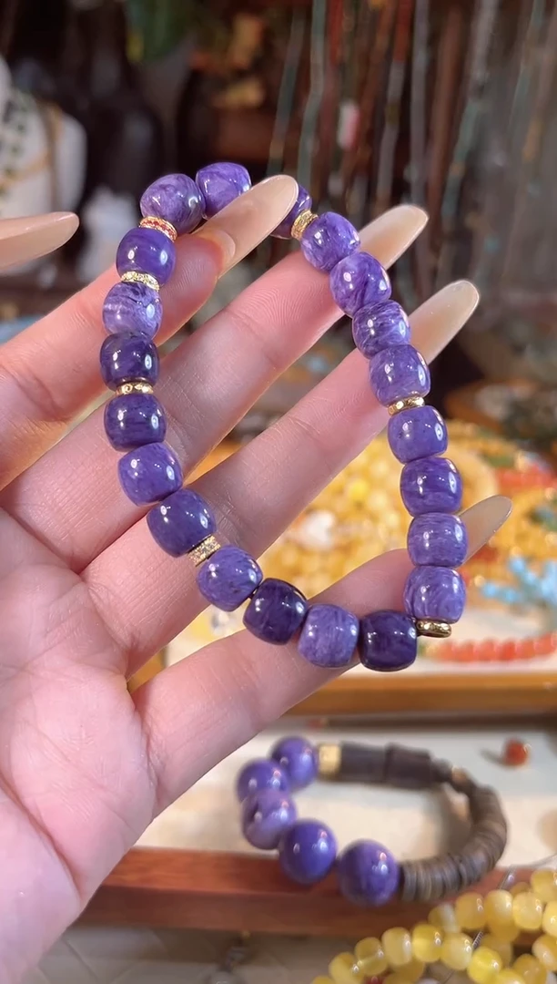 【闪购商品】查罗石（紫龙晶）手串银S925镶嵌多样性发货其一