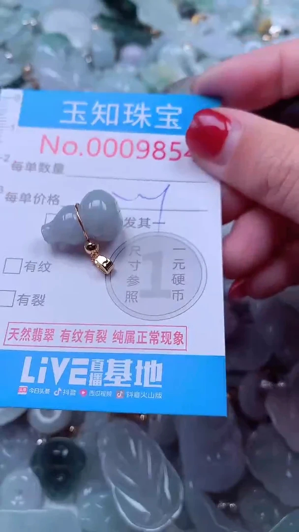 吊坠(不含链)未镶嵌翡翠9854