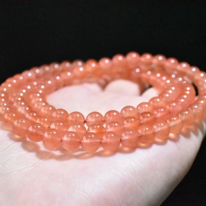 【一九珠宝】卡5mm南红保山长链 YJ9703