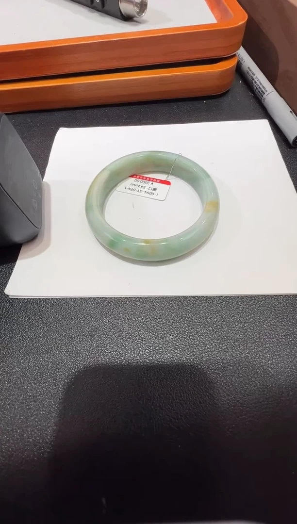 纯天然缅甸A货翡翠手镯54-55mm-94号